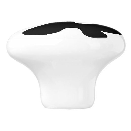 Gye Nyame | Gott ist das höchste Adinkra-Symbol Keramikknauf (Seitenansicht)