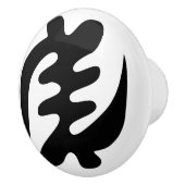 Gye Nyame | Gott ist das höchste Adinkra-Symbol Keramikknauf (Rechts)