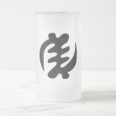 Gye Nyame | Gott ist das höchste Adinkra-Symbol Mattglas Bierglas (Mittel)