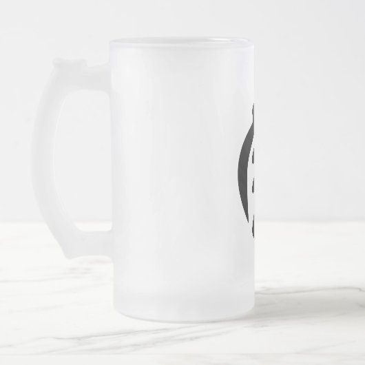 Gye Nyame | Gott ist das höchste Adinkra-Symbol Mattglas Bierglas (Links)