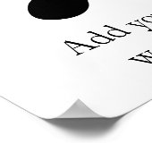 Gye Nyame | Gott ist das höchste Adinkra-Symbol Poster (Ecke)