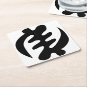 Gye Nyame | Gott ist das höchste Adinkra-Symbol Rechteckiger Pappuntersetzer (angewinkelt)