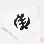 Gye Nyame | Gott ist das höchste Adinkra-Symbol Runder Aufkleber (Umschlag)