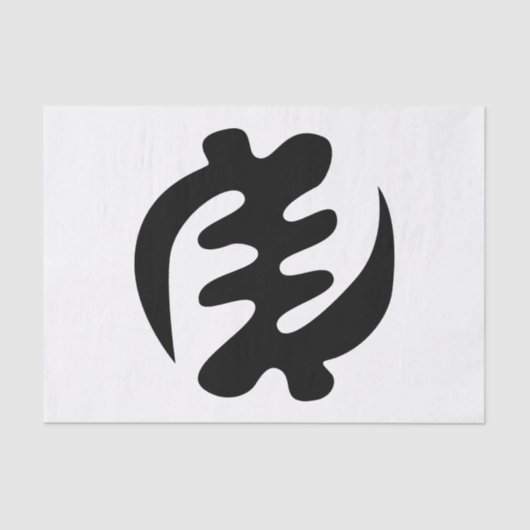Gye Nyame | Gott ist das höchste Adinkra-Symbol Seidenpapier (Vorderseite)