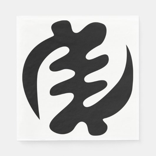 Gye Nyame | Gott ist das höchste Adinkra-Symbol Serviette (Vorderseite)