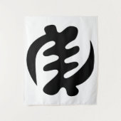 Gye Nyame | Gott ist das höchste Adinkra-Symbol Wandteppich (Vorderseite)