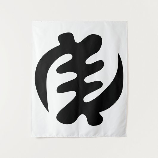 Gye Nyame | Gott ist das höchste Adinkra-Symbol Wandteppich (Vorderseite)