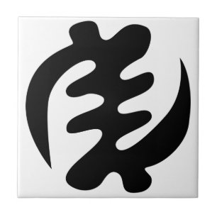 Gye Nyame Gott ist höchstes Adinkra-Symbol Fliese