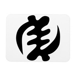 Gye Nyame Gott ist höchstes Adinkra-Symbol Magnet