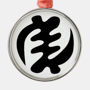 Gye Nyame Gott ist höchstes Adinkra-Symbol Ornament Aus Metall