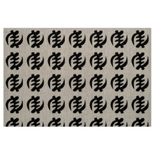 Gye Nyame Gott ist höchstes Adinkra-Symbol Stoff