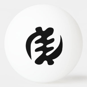 Gye Nyame Gott ist höchstes Adinkra-Symbol Tischtennisball