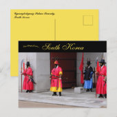 Gyeongbokgung Palace Security Seoul South Korea Postkarte (Vorne/Hinten)