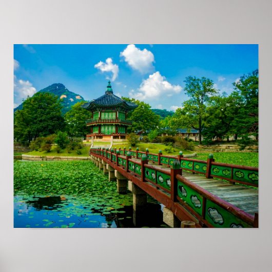 Gyeongbokgung Palace, Südkorea Poster (Vorne)