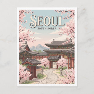 Gyeongbokgung-Palast Seoul Südkorea Postkarte