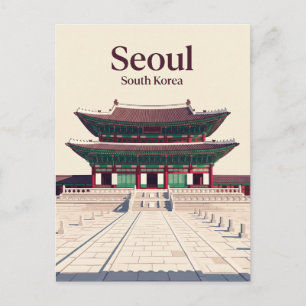 Gyeongbokgung-Palast Südkorea Postkarte