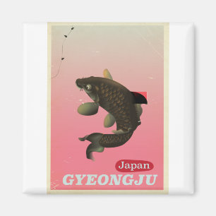 Gyeongju Korea Vintage-Reiseposter Magnet