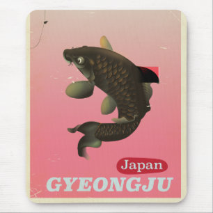 Gyeongju Korea Vintages Reiseplakat Mousepad