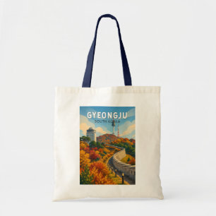 Gyeongju Südkorea Illustration Reise Kunst Tragetasche