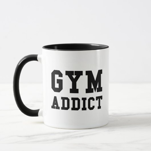 GYM ADDICT COFFEE TASSE (Links)