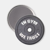 Gym Addict Funny Magnet (Vorderseite/Rückseite)
