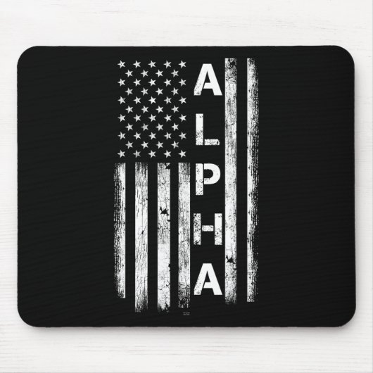 Gym Alpha-flag Workout Bodybuilding Fitness Cool G Mousepad (Vorne)