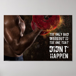 Gym Artwork Training Workout Motivation Quote Poster