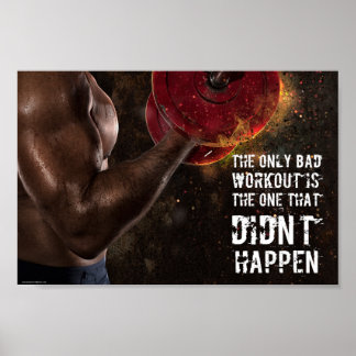Gym Artwork Training Workout Motivation Quote Poster