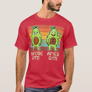 Gym Avocado, Mens Weibchen, Gewichtheben, Witzwein T-Shirt