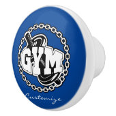 Gym Barbell Logo Thunder_Cove Keramikknauf (Rechts)