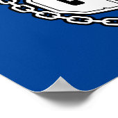 Gym Barbell Logo Thunder_Cove Poster (Ecke)