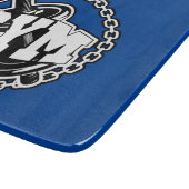 Gym Barbell Logo Thunder_Cove Schneidebrett (Ecke)