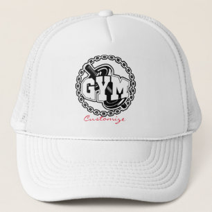 Gym Barbell Logo Thunder_Cove Truckerkappe