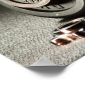 Gym Barbell Workout Motivation Zitat Poster (Ecke)