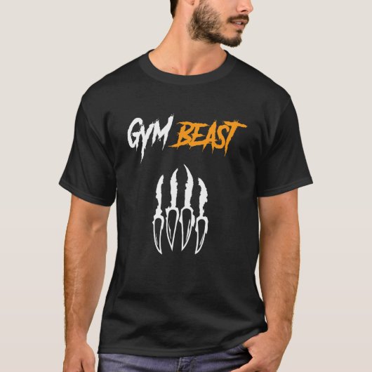 Gym Beast Bodybuilding Kraftheben Gewichtsabnahme T-Shirt (Vorderseite)