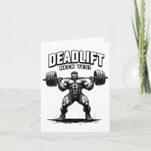 Gym Beast Bodybuilding Workout Motivation T-Shirt Karte