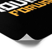 Gym Behalte Forward Workout Fitness Motivation Poster (Ecke)