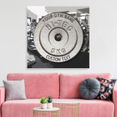 Gym-Besitzer oder User-Fitness Funny Gray Edition Leinwanddruck (Insitu (Wohnzimmer))