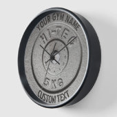 Gym-Besitzer oder User-Fitness Grau Edition Funny  Uhr (Winkel)