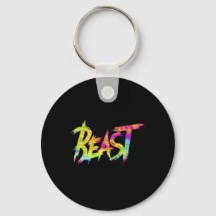 Gym-Biest Bodybuilding-Workout Humor Tie-Dye Wiege Schlüsselanhänger