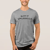 Gym/Blut von Valhallla Tri-Blend Shirt (Vorderseite)