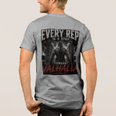 Gym/Blut von Valhallla Tri-Blend Shirt (Rückseite)
