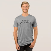 Gym/Blut von Valhallla Tri-Blend Shirt (Vorderseite voll)