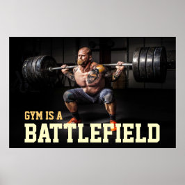Gym Bodybuilder Workout Motivierend Kostenvoransch Poster