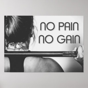 Gym Bodybuilding Fitness Motivierend Poster