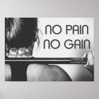 Gym Bodybuilding Fitness Motivierend Poster