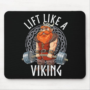Gym Bodybuilding Hebe wie ein Wikinger Mousepad
