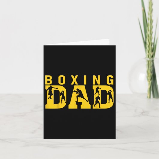 Gym Boxer Liebe Vater Boxing Lover Training Box Pl Karte (Vorderseite)