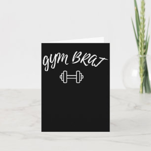 Gym Brat _ Motivierend Workout Fitness Graphic Karte