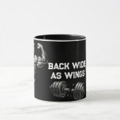 Gym Builds Men Power and Strength Coffee Tasse (Zentrum)